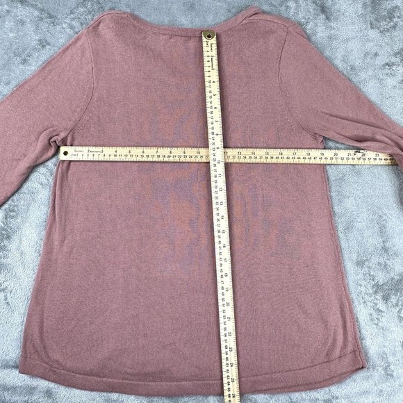 J. Jill Pullover Light Sweater Mauve Color Size Medium Long Sleeve - Picture 6 of 6